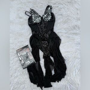 Women’s Black Angel costume (D12)